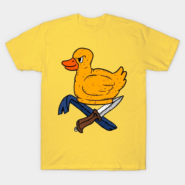 rubber duck rebel. T-Shirt by JJadx